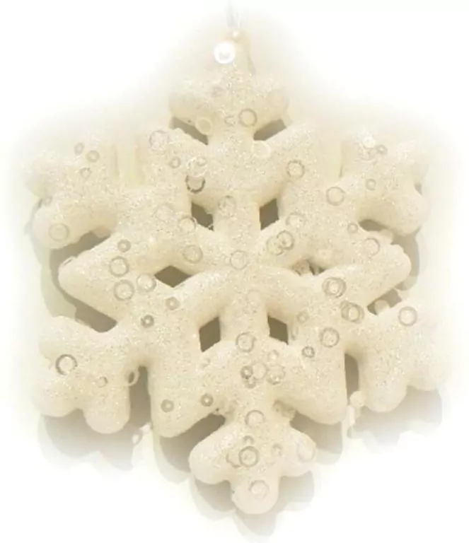 Śnieżynka lśniąca 15 cm - tantis.pl