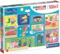 Puzzle 10w1 Super Kolor Świnka Peppa - tantis.pl