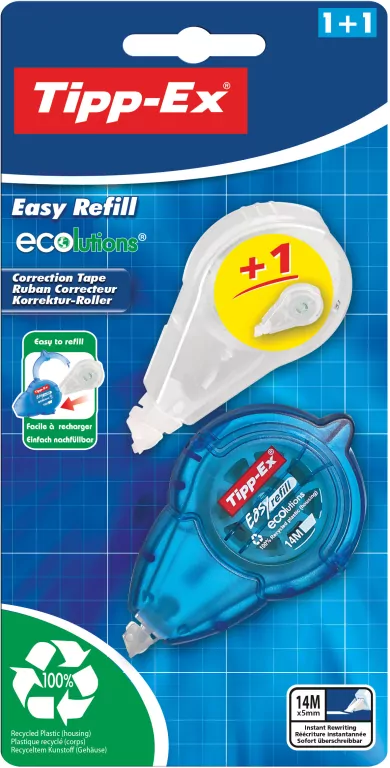 BIC. Korektor TIPP-EX Easy Refill Ecolutions 1+1 - tantis.pl
