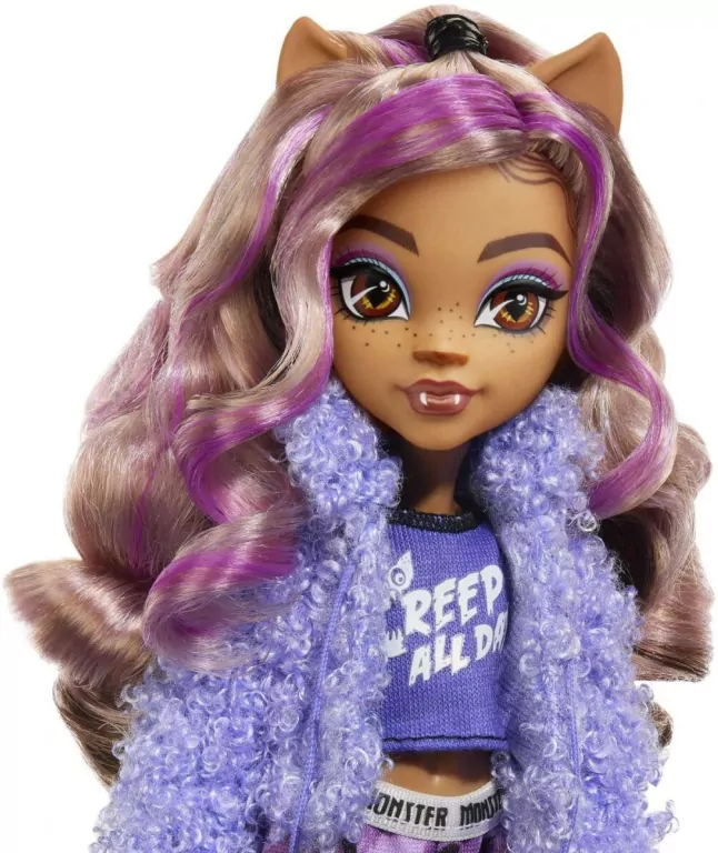 Lalka Pidżama Party Clawdeen Wolf  Monster High - tantis.pl