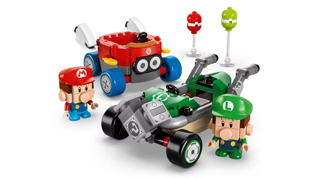 LEGO® Super Mario. Mario Kart™ – Baby Mario kontra Baby Luigi 72034 - tantis.pl
