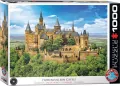 Puzzle 1000 Niemcy, Widok na zamek Hohenzollern - tantis.pl