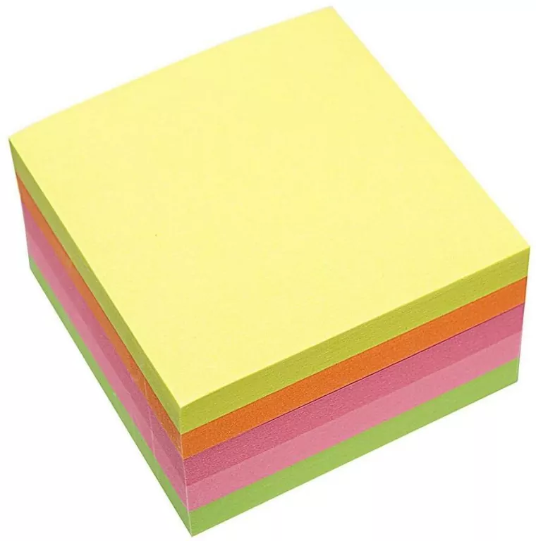 Bloczek samoprzylepny 75x75mm neon D.RECT - tantis.pl