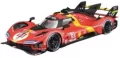 BBurago. Ferrari Racing 499P LMH Red #51 1:18 - tantis.pl