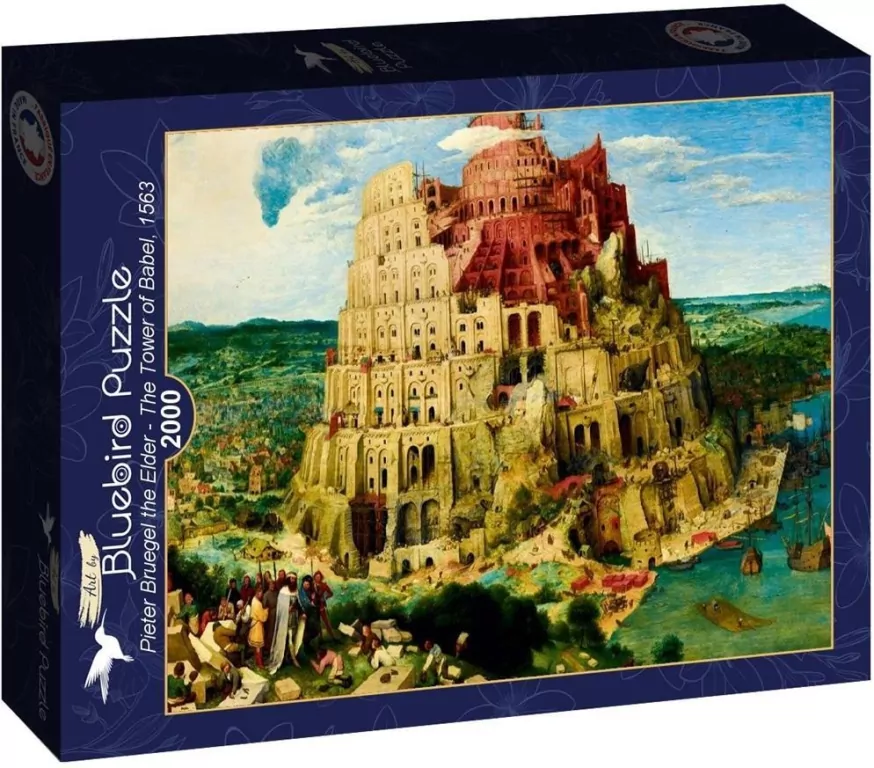 Puzzle 2000 Wieża Babel, Piotr Brueghel, 1563 - tantis.pl