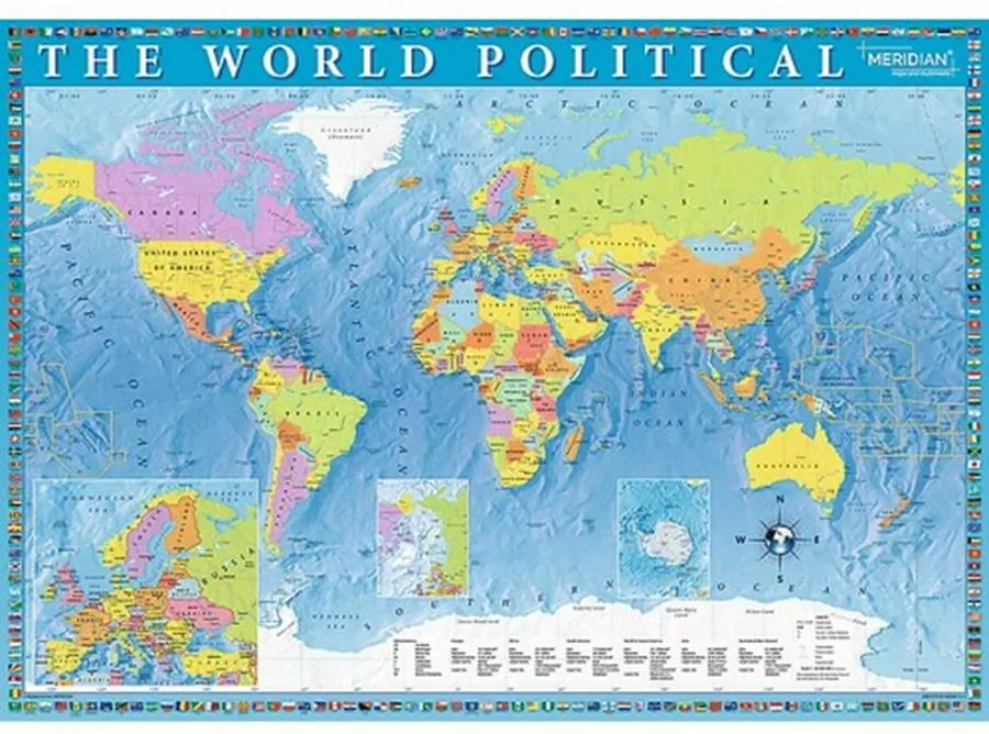 Puzzle 2000. Mapa polityczna świata - tantis.pl