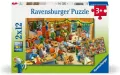 Puzzle dla dzieci 2D: Warsztat świąteczny 2x12el - tantis.pl