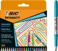 BIC. Markery Intensity Permanent Intense + Pastel + Metallic, 24 kolory - tantis.pl