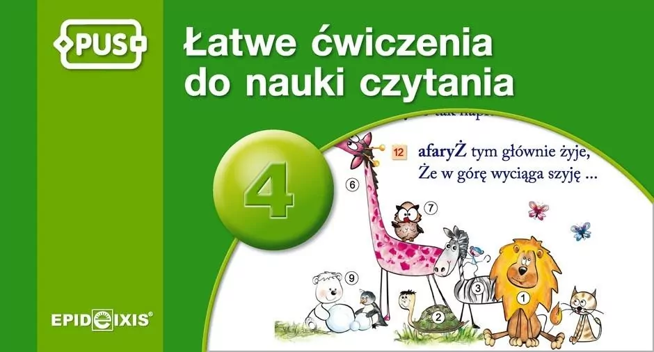 PUS. Łatwe ćwiczenia do nauki czytania 4 - tantis.pl