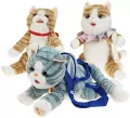 Plecak pluszowy Kot 38x18x13cm MIX - tantis.pl