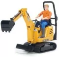 Mikrokoparka JCB 8010 CTS z figurką budowlańca - tantis.pl