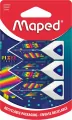 Gumka Pixel Pyramid 3szt MAPED - tantis.pl