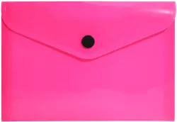 Teczka koperta A6 PP neon różowa