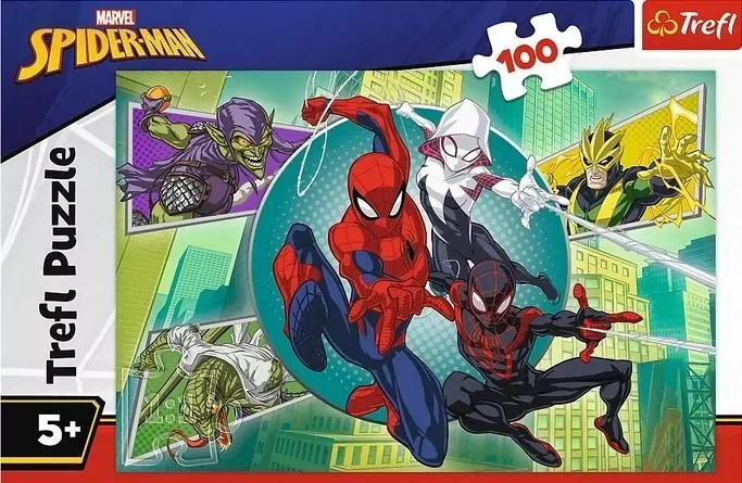 Puzzle 100 Spiderman Pajęczna TREFL - tantis.pl