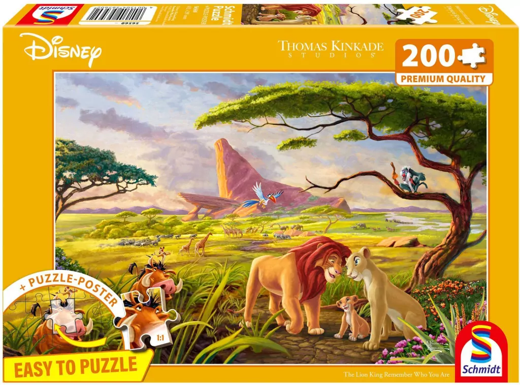 Puzzle PQ 200 Thomas Kinkade Król Lew Disney G3 - tantis.pl