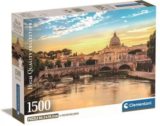 Clementoni. Puzzle 1500. Compact Rome - tantis.pl