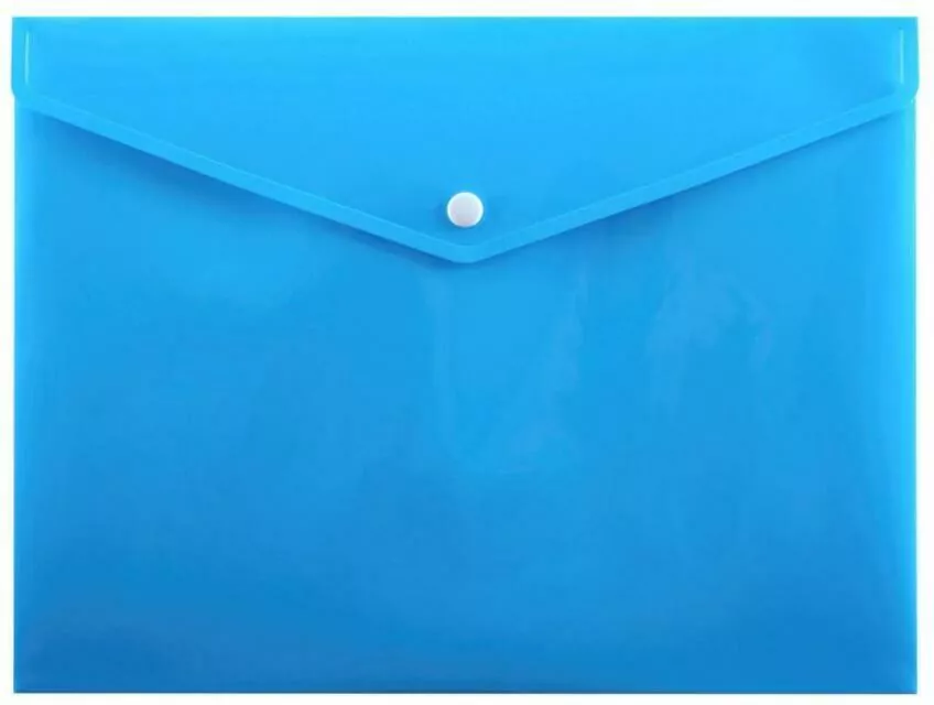 Koperta na zatrzask A5 Niebieska - tantis.pl