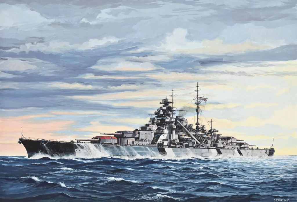 Battleship Bismarck. Statek 1:700 - tantis.pl