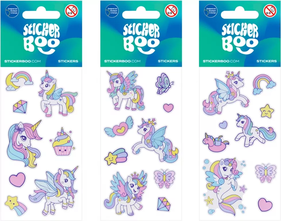 Naklejki Unicorn  66x126 Mix - tantis.pl