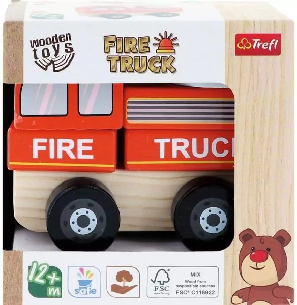 Zabawka drewniana Fire truck 61766 - tantis.pl