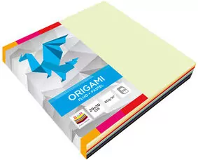 Origami 20x20 cm. Fluo + Pastele - tantis.pl