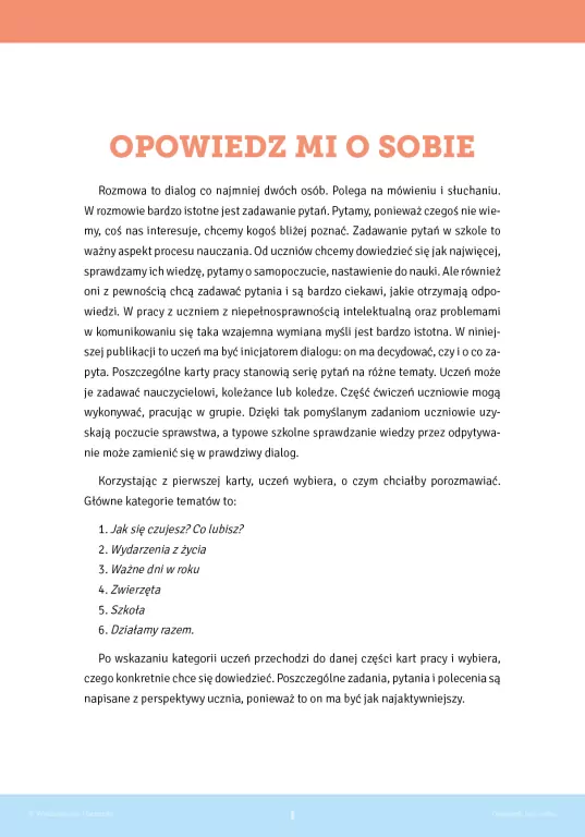 Opowiedz mi o sobie - tantis.pl