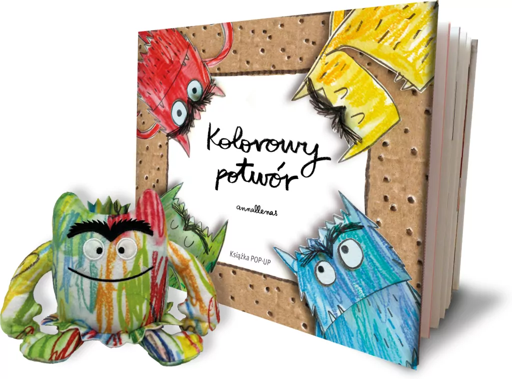 Kolorowy potwór. Książka Pop-up z maskotką - tantis.pl