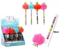 Długopis z pomponem 0,5mm ścieralny MIX - tantis.pl