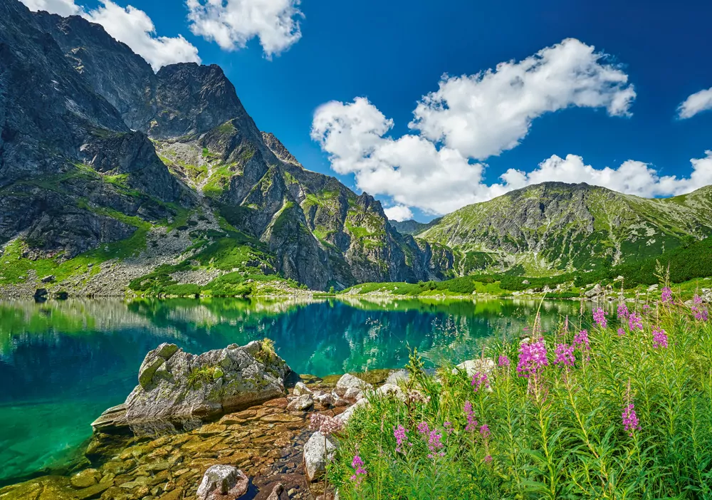 Puzzle 500 Czarny Staw pod Rysami Tatras CASTOR - tantis.pl