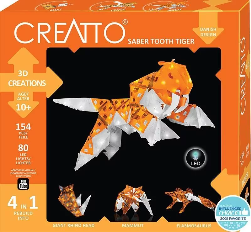 Creatto Świecący Tygrys Szablozębny i Przyjaciele - tantis.pl