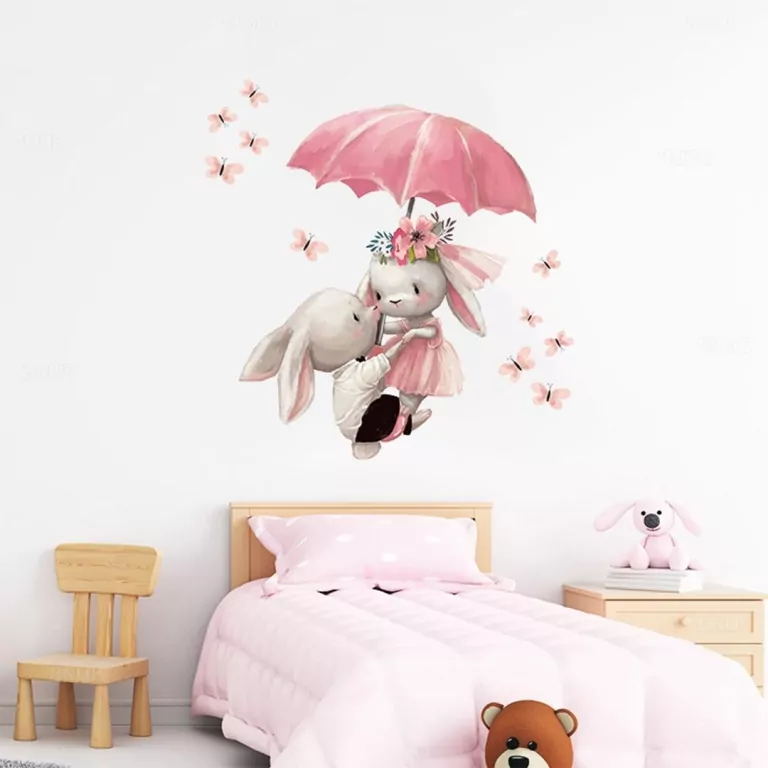 Naklejki na ścianę do pokoju dziecka króliczki - tantis.pl