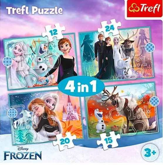 Puzzle 4w1. Frozen. Niezwykły świat - tantis.pl