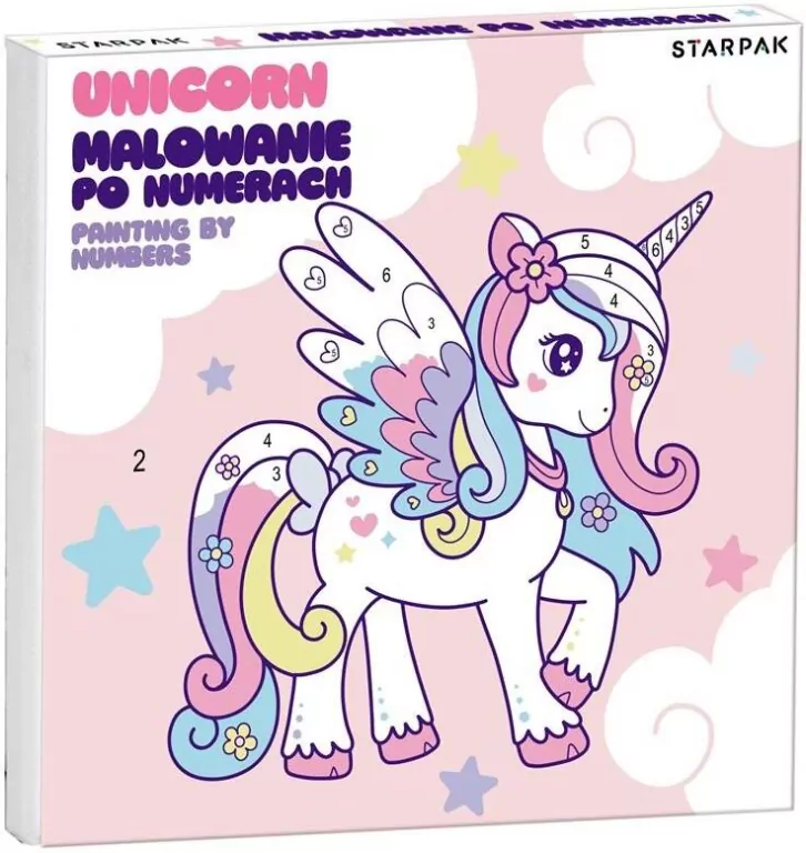 Malowanie po numerach Unicorn 20x20cm - tantis.pl