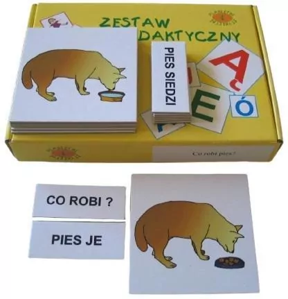 Zestaw dydaktyczny. Co robi pies - tantis.pl