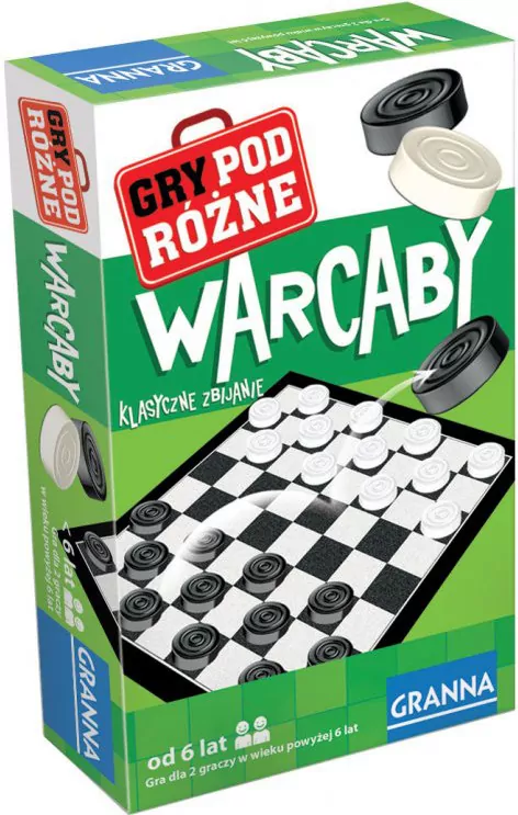 Warcaby. Klasyczne zbijanie. Gry podróżne - tantis.pl