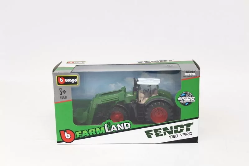 Bburago Model Traktor Fendt 1050 Vario z ładowarką - tantis.pl