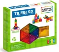 Tileblox zestaw tęczowy 30 elementów z tablicą magnetyczną - tantis.pl
