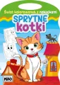 Świat kolorowanek z naklejkami. Sprytne kotki - tantis.pl