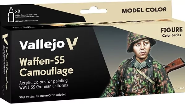 Vallejo: 70.180 - Model Color - Figure - Waffen-SS Camouflage (8 x 18 ml) - tantis.pl