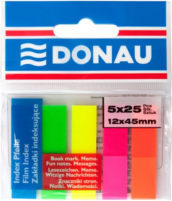 Zakładka indeksująca Donau 12x45 mm - tantis.pl