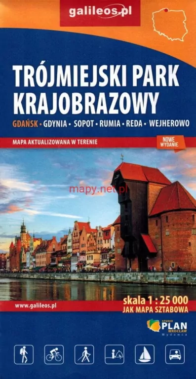Trójmiejski Park Krajobrazowy. Mapa 1:25 000 - tantis.pl