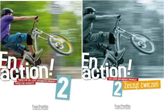 Pakiet: En action! 2. Podręcznik wieloletni dla szkół ponadpodstawowych / En action! 2. Zeszyt ćwiczeń. Język francuski