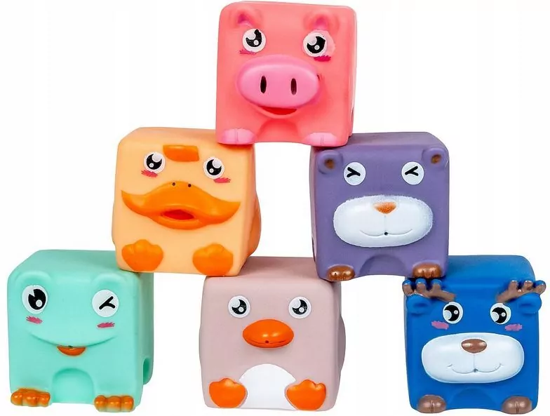 Miękkie klocki sensoryczne 6 elementów - tantis.pl
