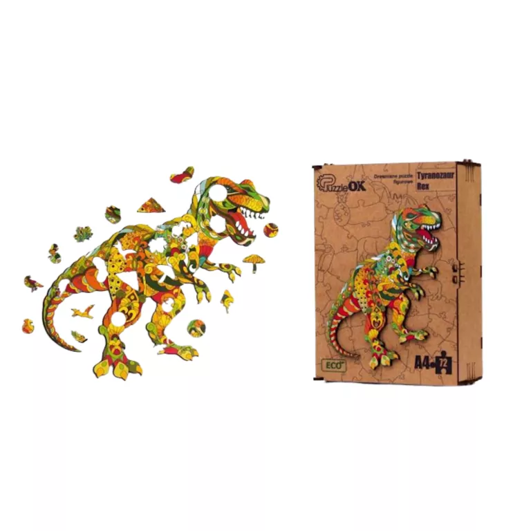 Puzzle drewniane 72. Tyranozaur Rex - tantis.pl