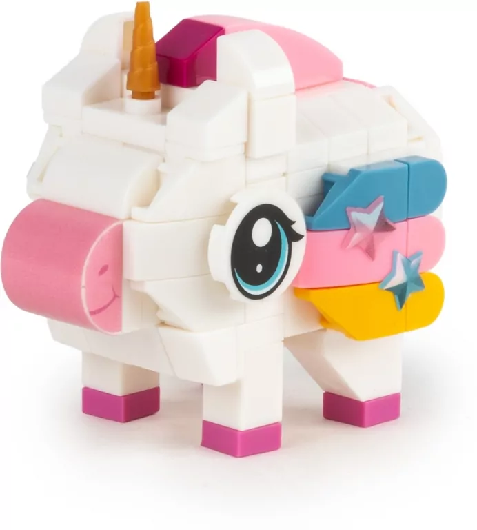 Klocki snapets jednorożec biały KIDEA - tantis.pl