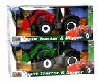 Traktor Gigant Spychacz 1:16 czerwony - tantis.pl