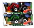 Traktor Gigant Spychacz 1:16 czerwony - tantis.pl
