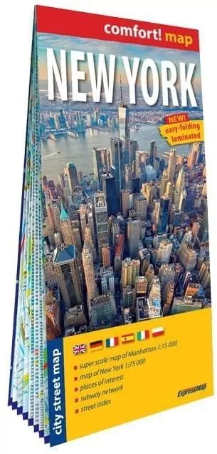 Comfort! map Nowy Jork lam. w.2025 - tantis.pl