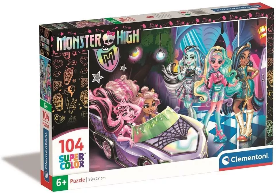 Puzzle 104 Super Kolor Monster High - tantis.pl