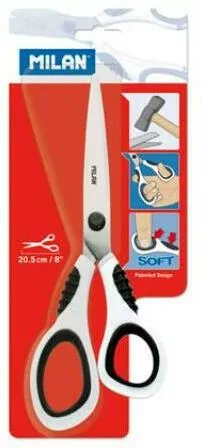 Nożyczki biurowe. 20,5cm czarno-białe. - tantis.pl